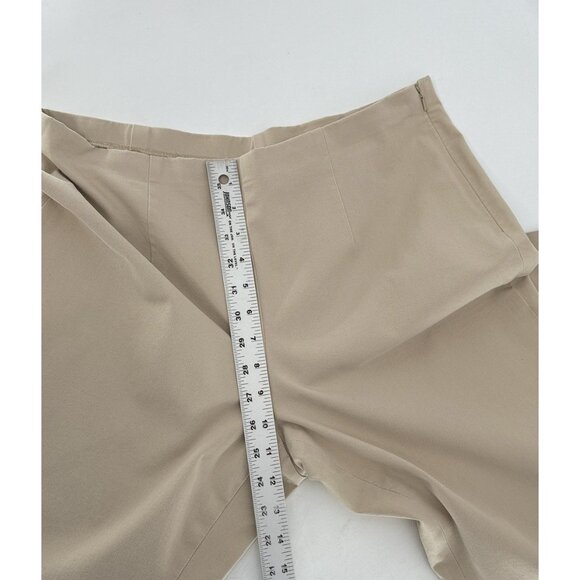 Eddie Bauer Women’s Khaki Stretch Cropped Pants Size 14P Office Comfort - Picture 10 of 10